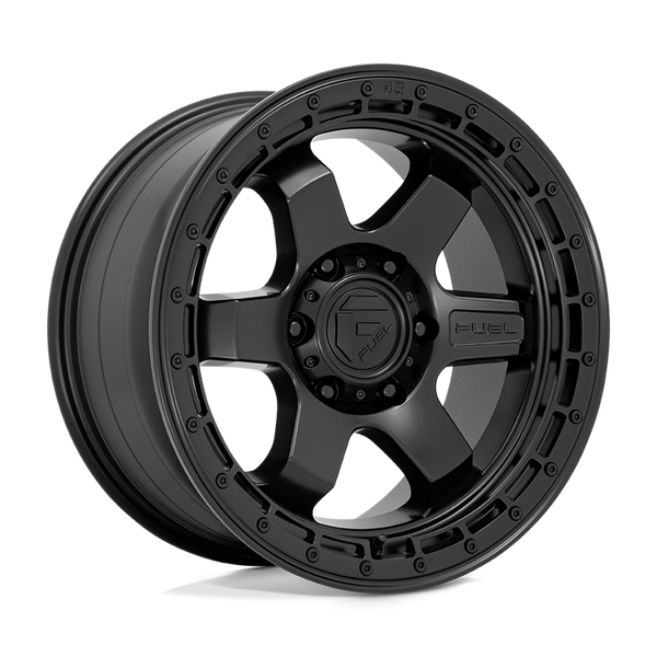 Alloy wheel D750 Block Matte Black W/ Black Ring Fuel