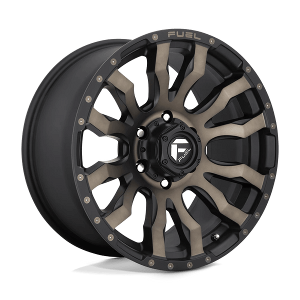 Alloy wheel D674 Blitz Matte Black Double Dark Tint Fuel