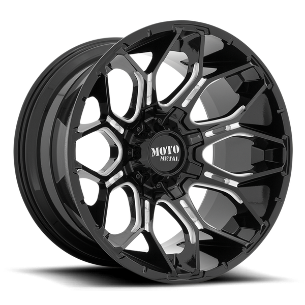 Alloy wheel MO808 Sniper Gloss Black Milled Moto Metal