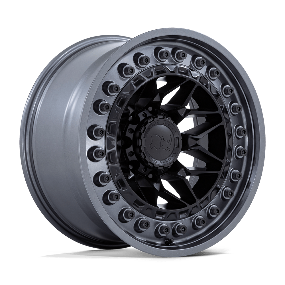 Alloy wheel Matte Black W/ Gunmetal LIP Alpha Black Rhino