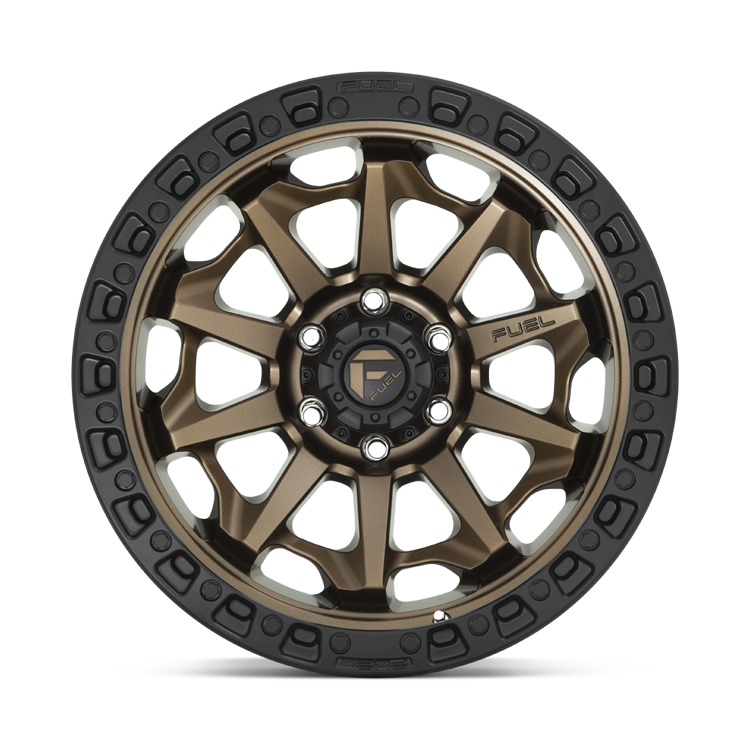 Alloy wheel D696 Covert Matte Bronze Black Bead Ring Fuel