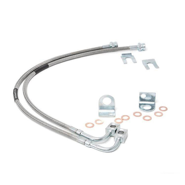 Front extended brake lines Rough Country Lift 4-6"