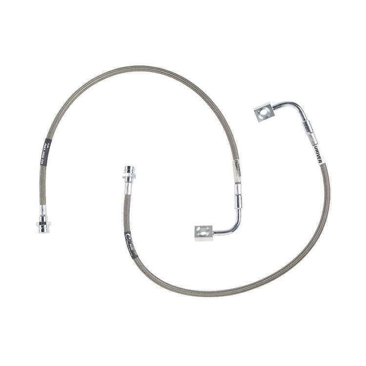 Front brake line set stainless steel 24" Rubicon Express Lift 4-6"