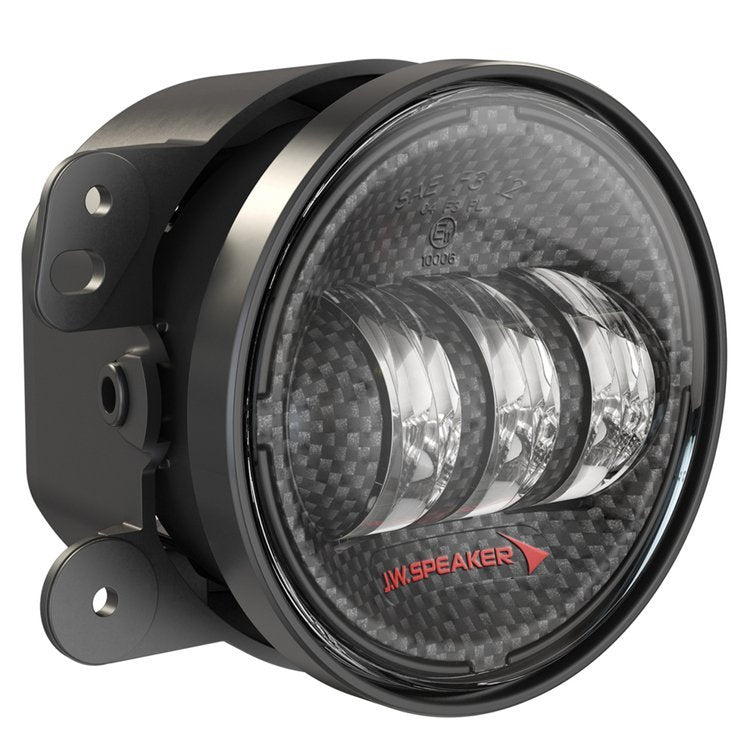 LED fog lights 4" round black JW Speaker 6145 J2 Series