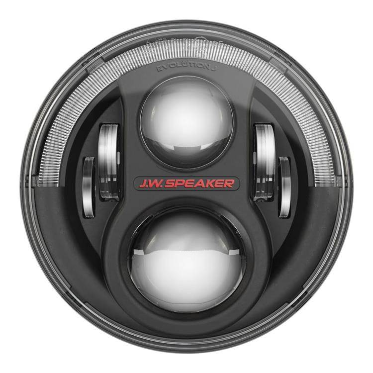 Headlights LED 7" black front JW Speaker 8700 Evolution J2 Series