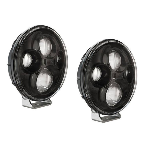 Round LED lights black JW Speaker TS4000 7"