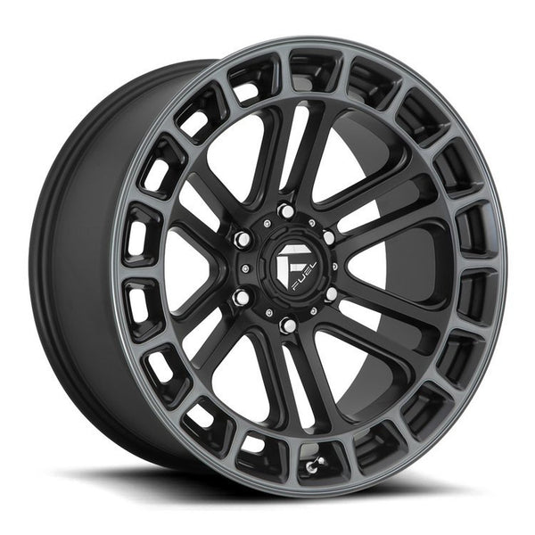 Alloy wheel D720 Heater Matte Black/Double Dark Tint Machined Fuel