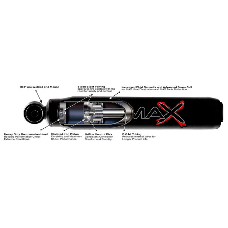 Front hydro shock Skyjacker Black Max Lift 0"