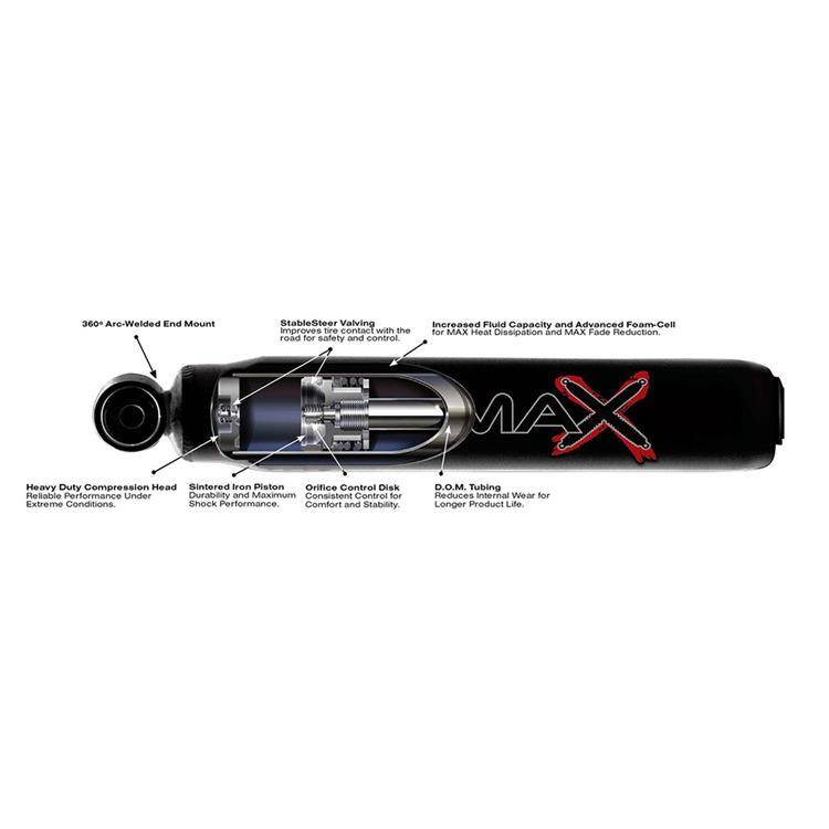 Rear hydro shock Skyjacker Black Max Lift 1-5"