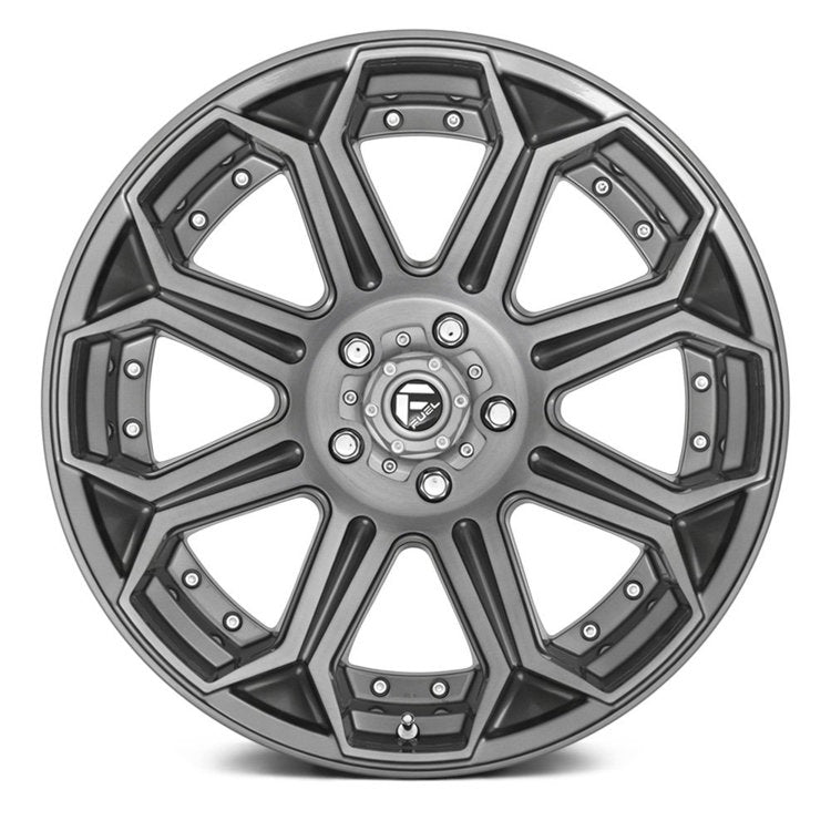 Alloy wheel D705 Siege Brushed Gun Metal Tinted Clear Fuel