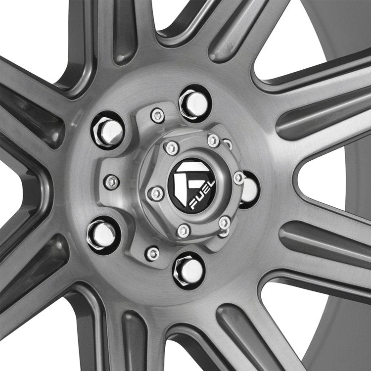 Alloy wheel D705 Siege Brushed Gun Metal Tinted Clear Fuel