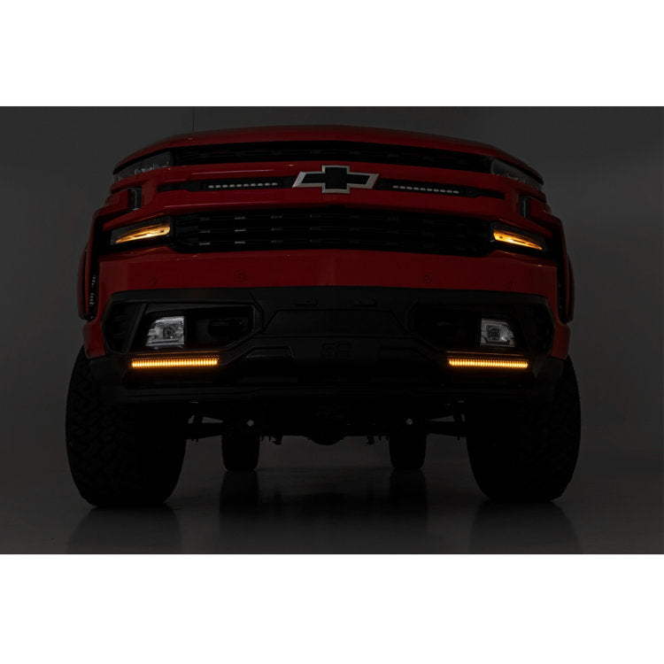 Front fascia bumper with LED strips Rough Country