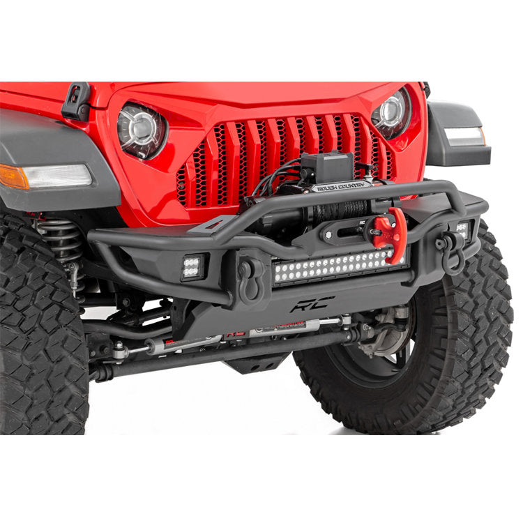 Front tubular bumper with LED lights Rough Country
