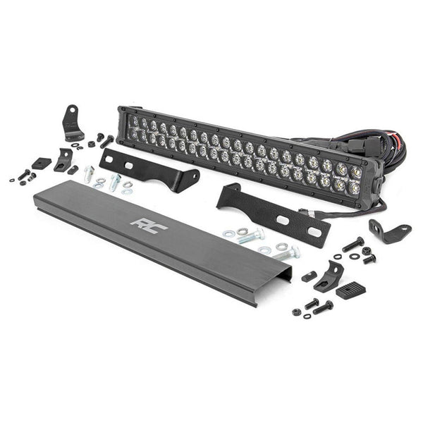 LED hidden bumper kit light bar 20" White DRL Rough Country Black Series