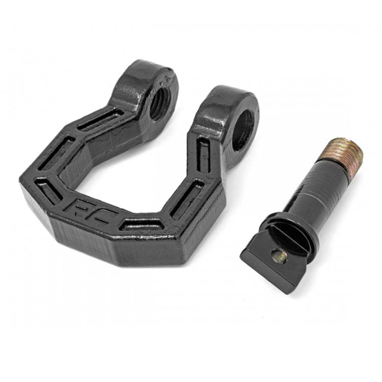 D-ring shackle kit black Rough Country 3/4"