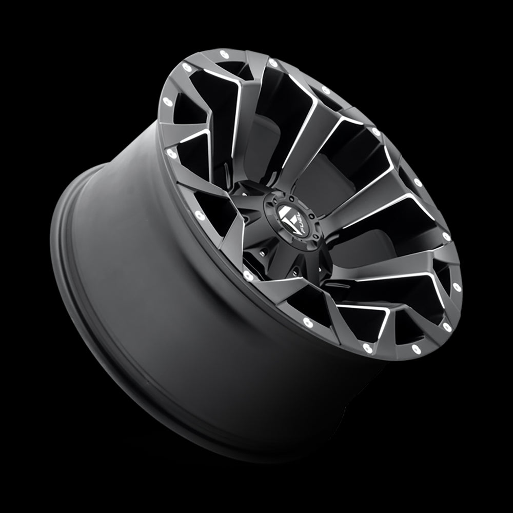 Alloy wheel D546 Assault Matte Black Milled Fuel