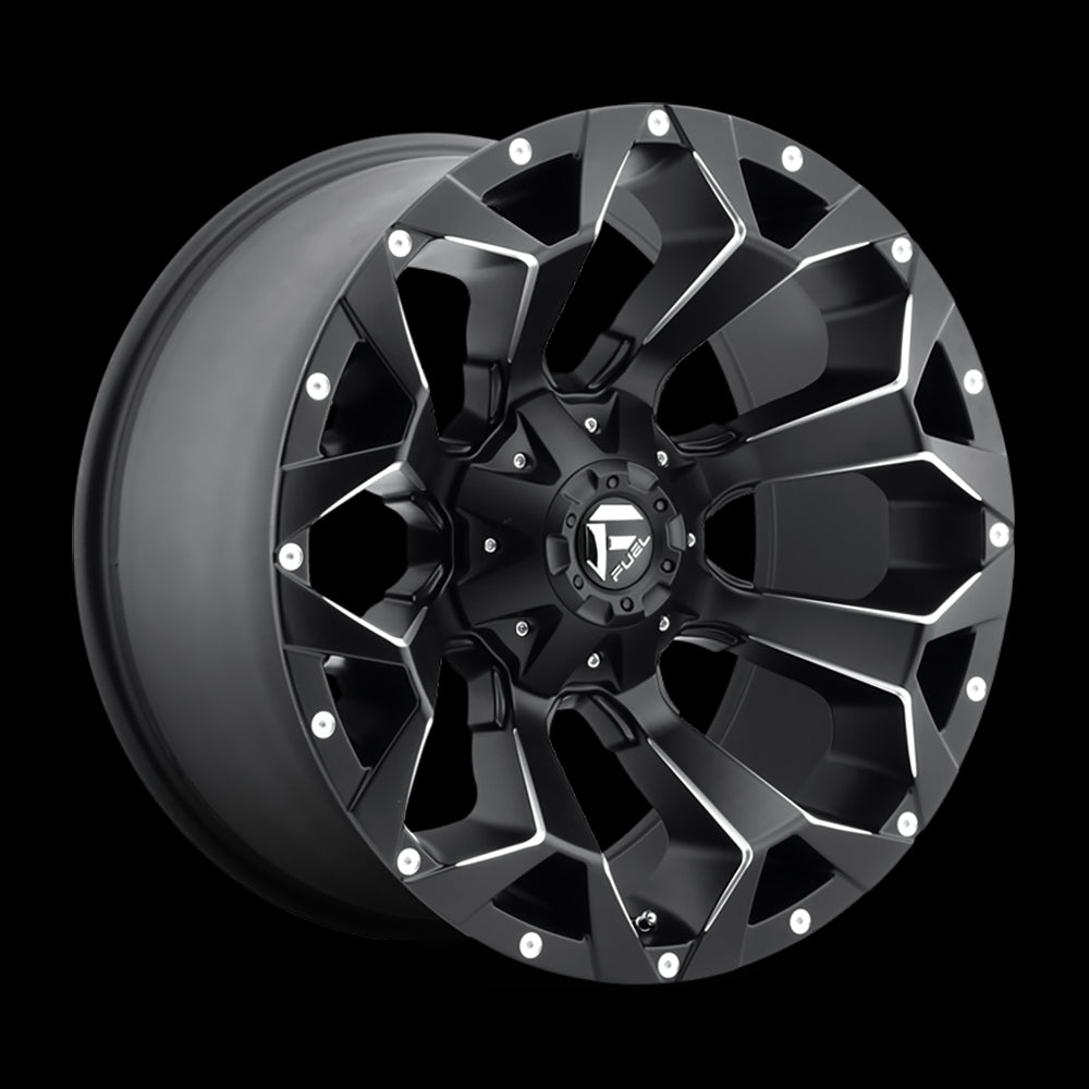 Alloy wheel D546 Assault Matte Black Milled Fuel