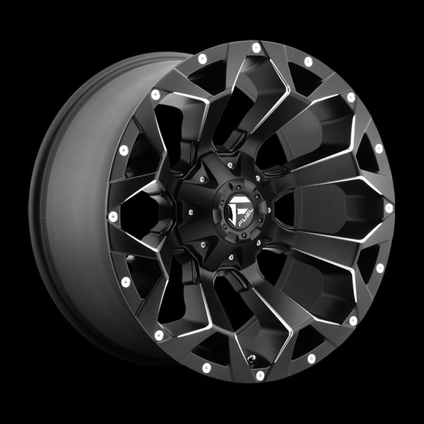 Alloy wheel D546 Assault Matte Black Milled Fuel