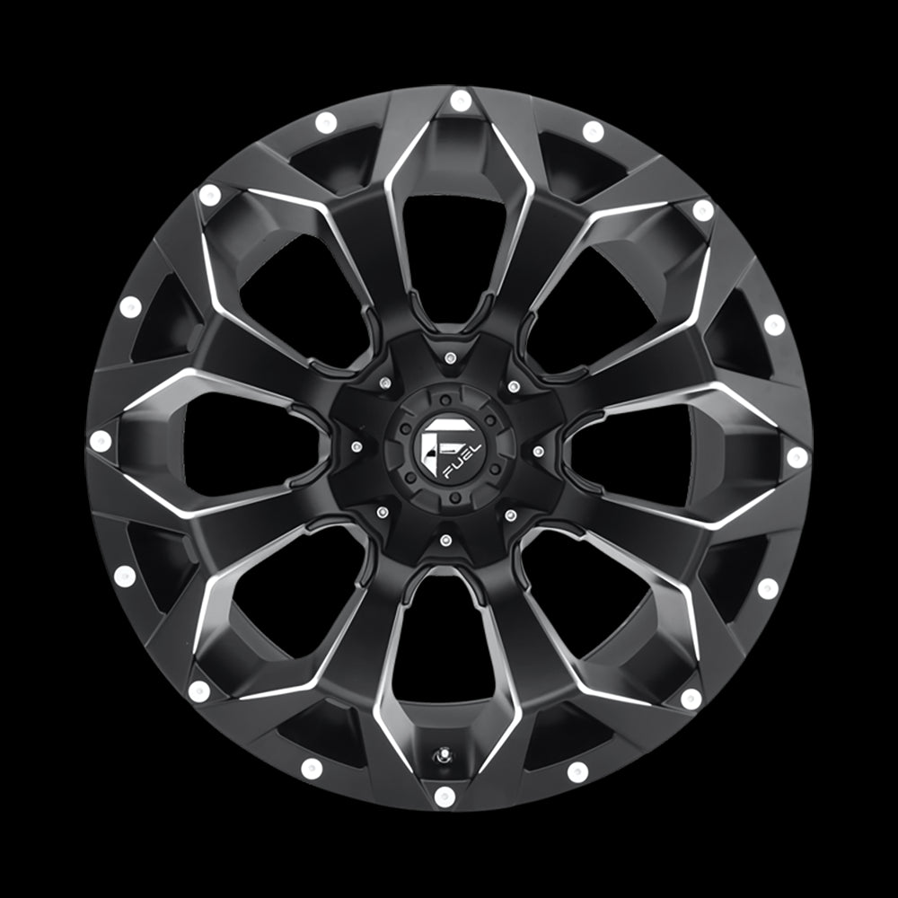 Alloy wheel D546 Assault Matte Black Milled Fuel