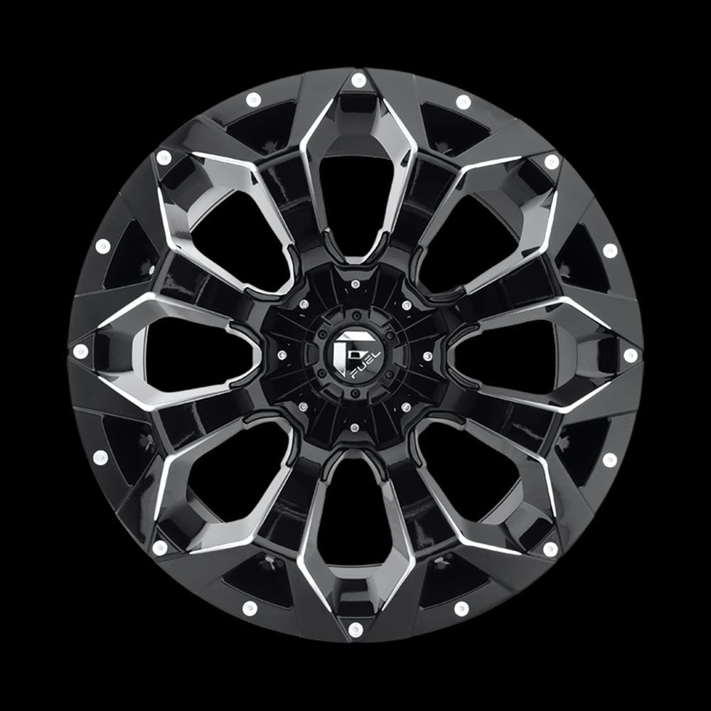 Alloy wheel D576 Assault Gloss Black Milled Fuel