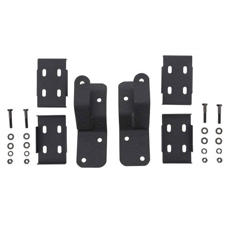 Hi-Lift Jack mounting brackets for Defender roof rack Smittybilt