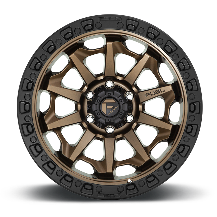 Alloy wheel D696 Covert Matte Bronze Black Bead Ring Fuel