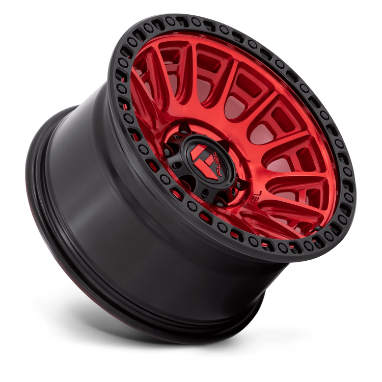 Alloy wheel D834 Cycle Candy RED W/ Black Ring Fuel