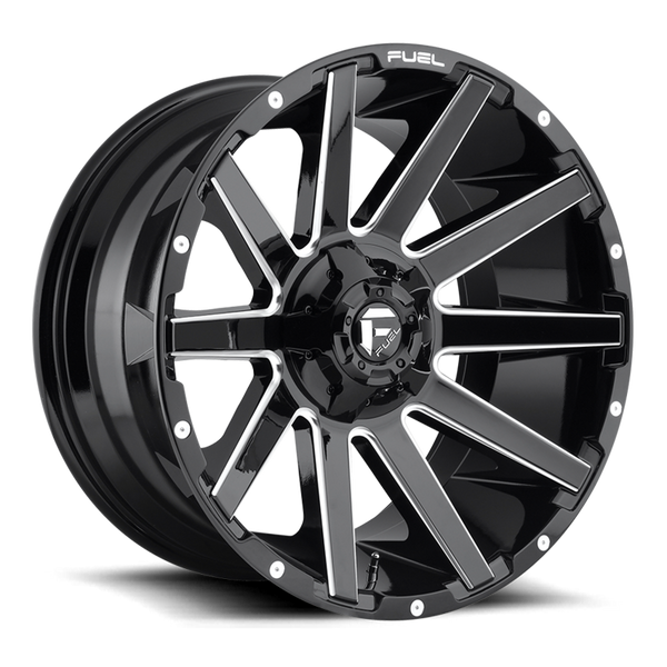 Alloy wheel D615 Contra Gloss Black Milled Fuel