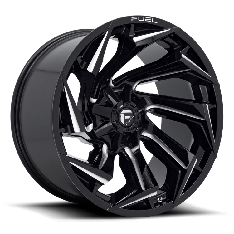 Alloy wheel D753 Reaction Gloss Black Milled Fuel