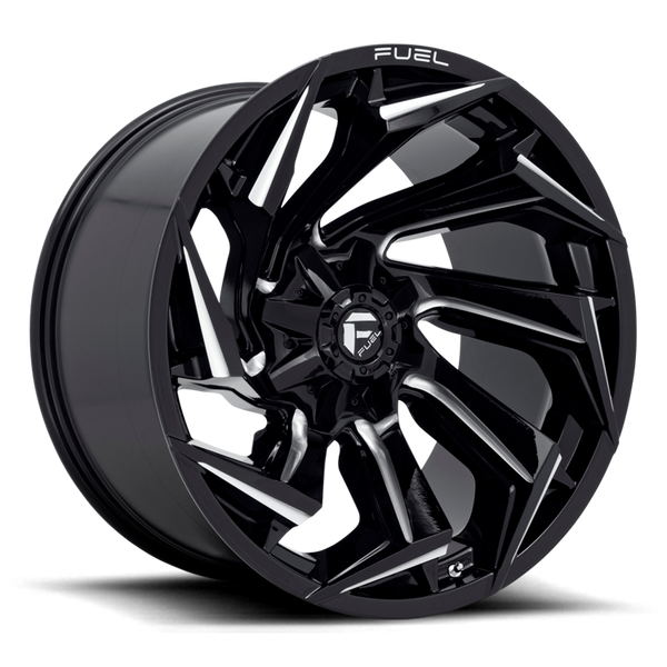 Alloy wheel D753 Reaction Gloss Black Milled Fuel