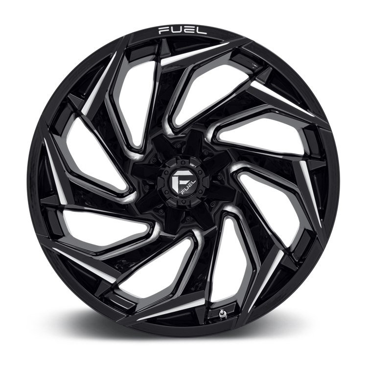 Alloy wheel D753 Reaction Gloss Black Milled Fuel