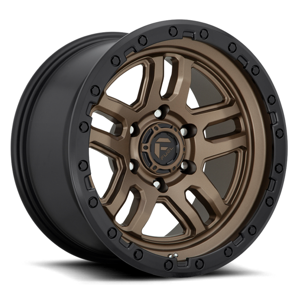 Alloy wheel D702 Ammo Matte Bronze Black Bead Ring Fuel