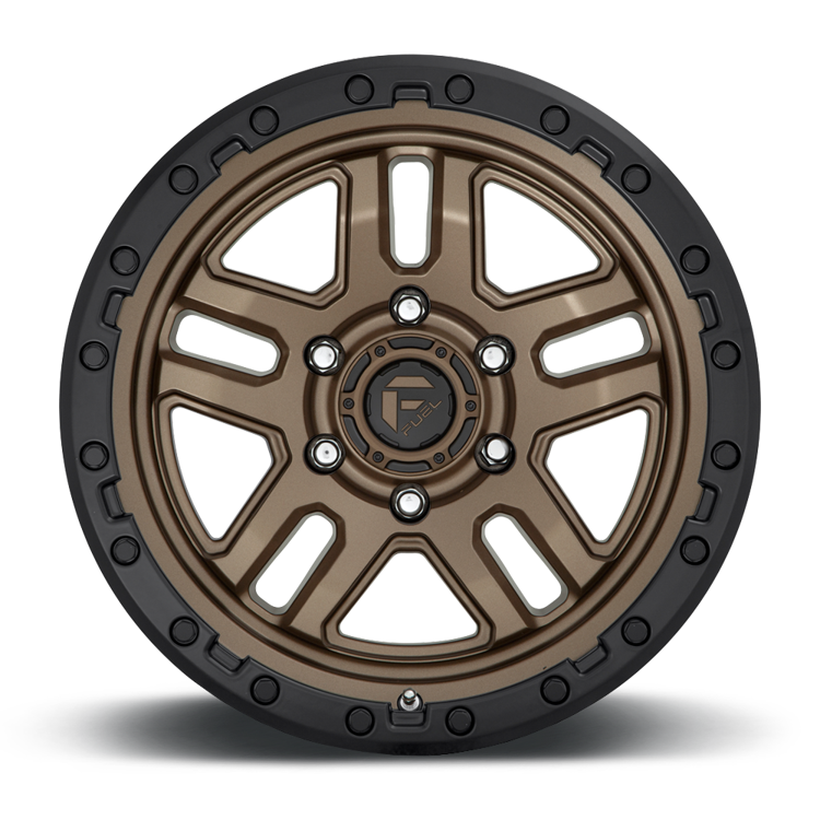 Alloy wheel D702 Ammo Matte Bronze Black Bead Ring Fuel