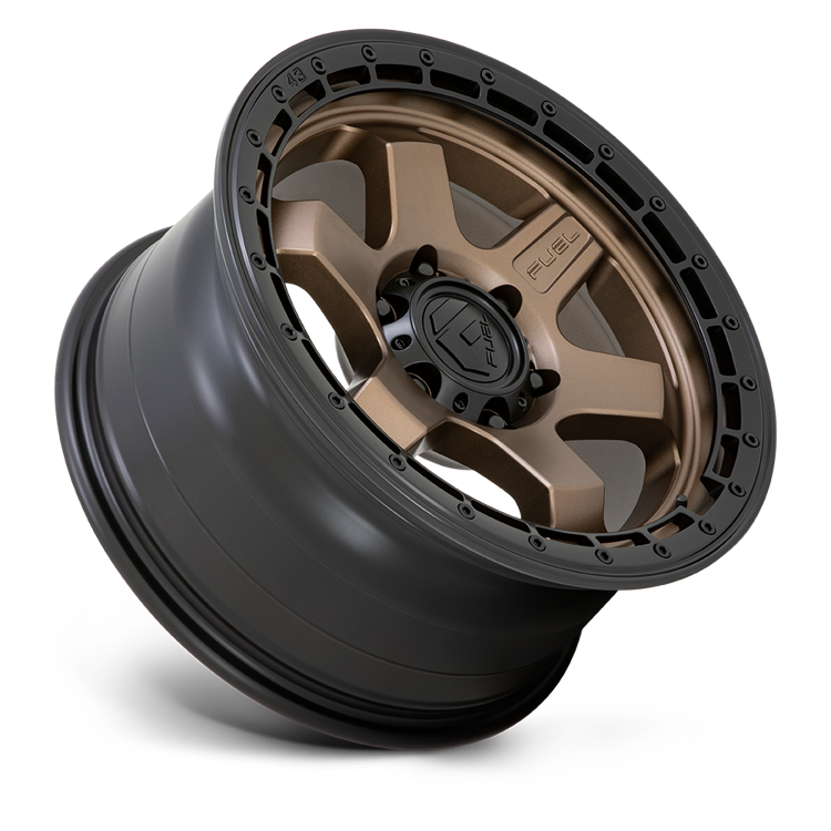 Alloy wheel D751 Block Matte Bronze W/ Black Ring Fuel