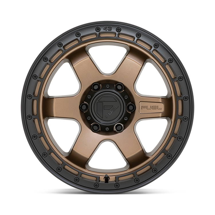 Alloy wheel D751 Block Matte Bronze W/ Black Ring Fuel