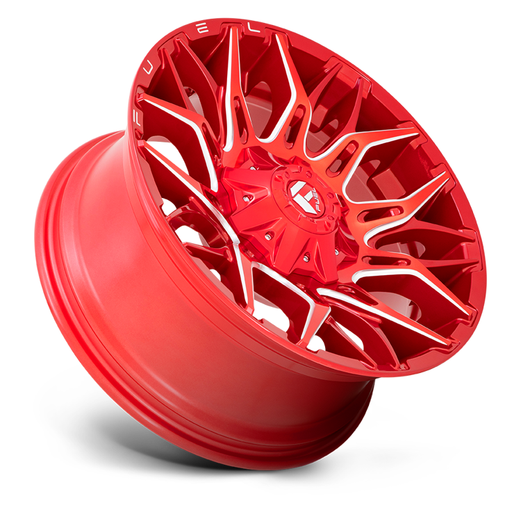 Alloy wheel D771 Twitch Candy RED Milled Fuel