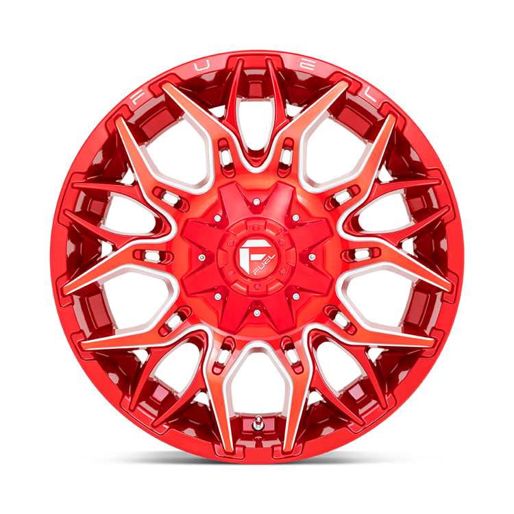 Alloy wheel D771 Twitch Candy RED Milled Fuel