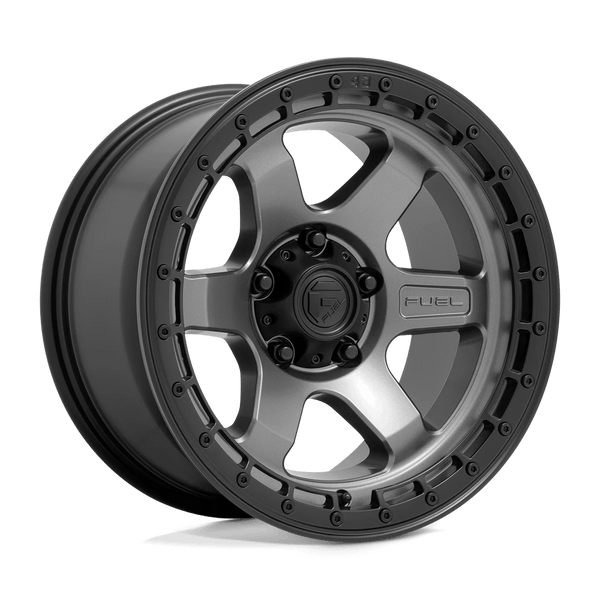Alloy wheel D752 Block Matte Gunmetal W/ Black Ring Fuel
