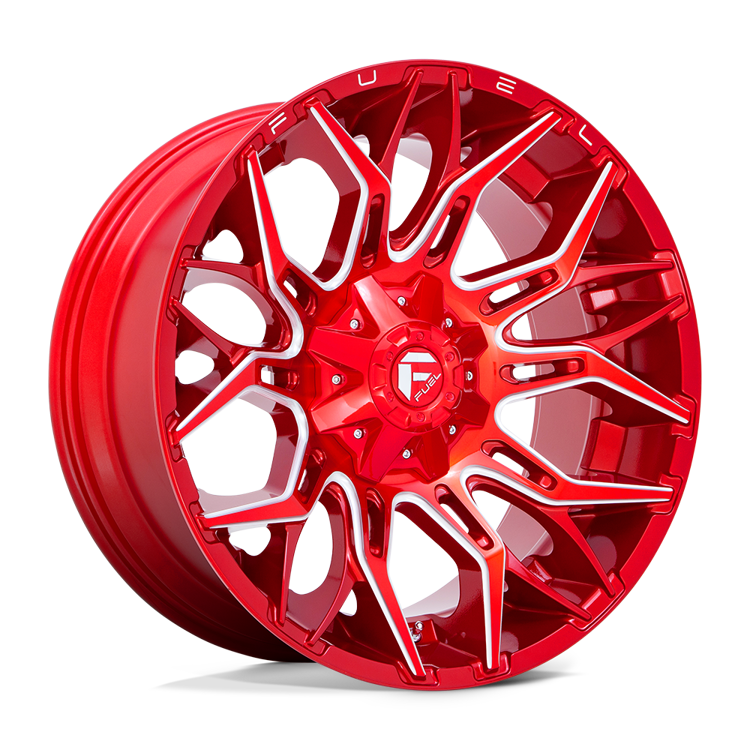 Alloy wheel D771 Twitch Candy RED Milled Fuel