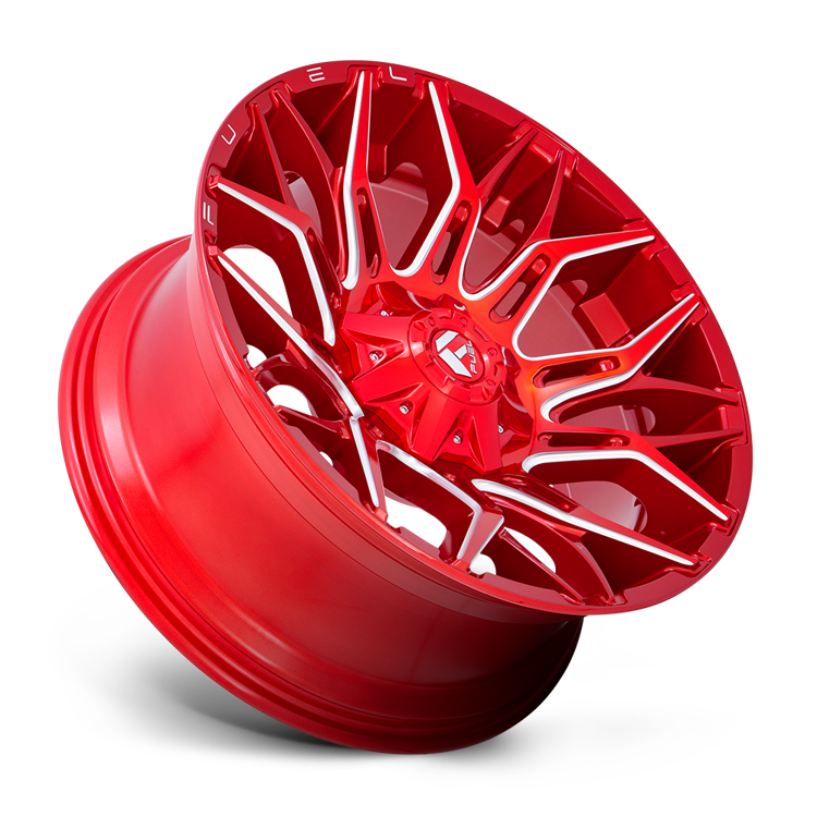 Alloy wheel D771 Twitch Candy RED Milled Fuel
