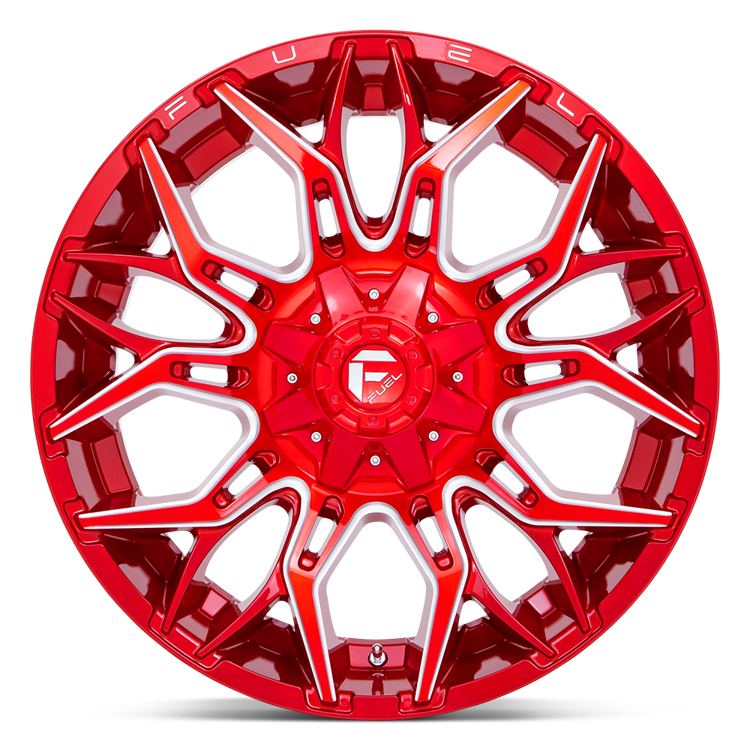 Alloy wheel D771 Twitch Candy RED Milled Fuel