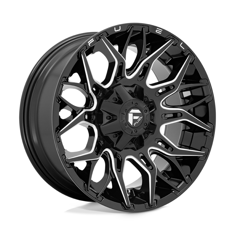 Alloy wheel D769 Twitch Glossy Black Milled Fuel