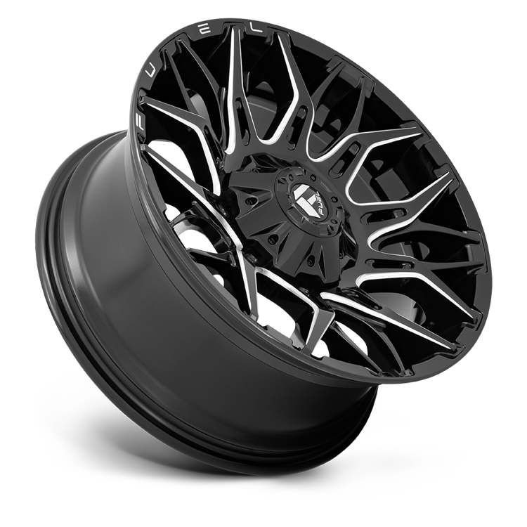 Alloy wheel D769 Twitch Glossy Black Milled Fuel