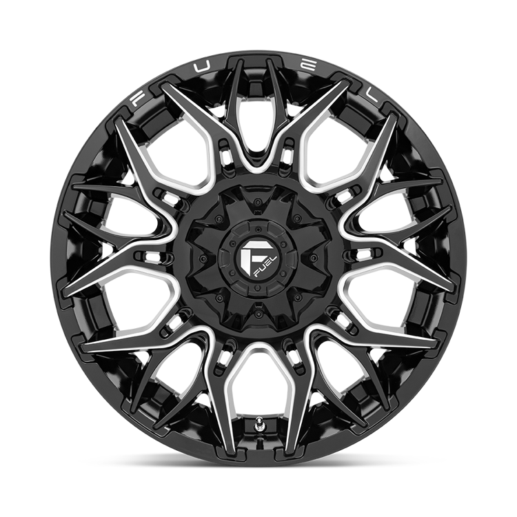Alloy wheel D769 Twitch Glossy Black Milled Fuel