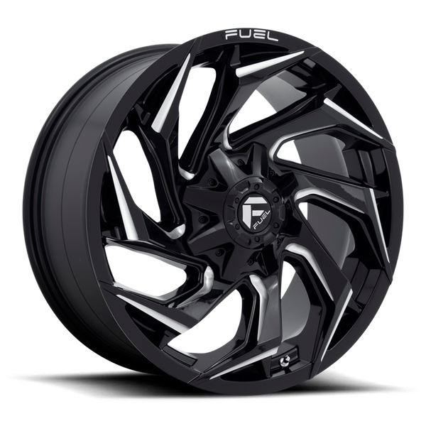 Alloy wheel D753 Reaction Gloss Black Milled Fuel