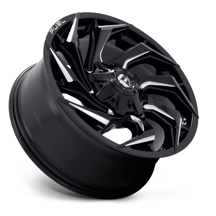 Alloy wheel D753 Reaction Gloss Black Milled Fuel