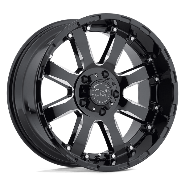 Alloy wheel Gloss Black W/ Milled Spokes Sierra Black Rhino