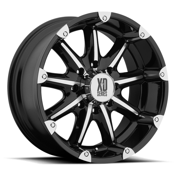 Alloy wheel XD779 Badlands Gloss Black Machined XD Series