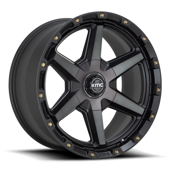 Alloy wheel KM101 Tempo Satin Black W/ Gray Tint KMC
