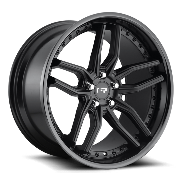 Alloy wheel M194 Methos Gloss Black Matte Black Niche Road Wheels